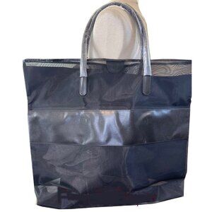 Burberry Fragrances Large Black Mesh Tote Bag